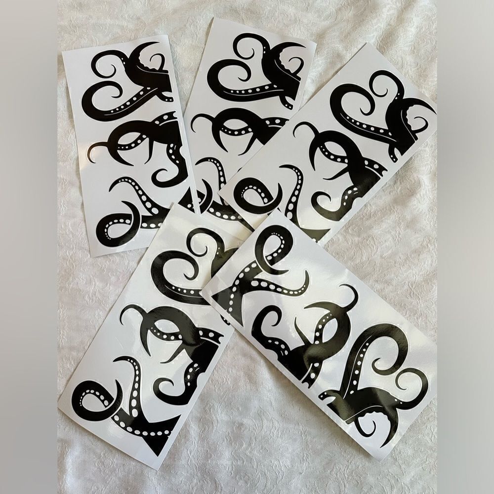 Kraken Octopus Tentacles Decal Vinyl 15 Piece